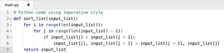 Imperative Style